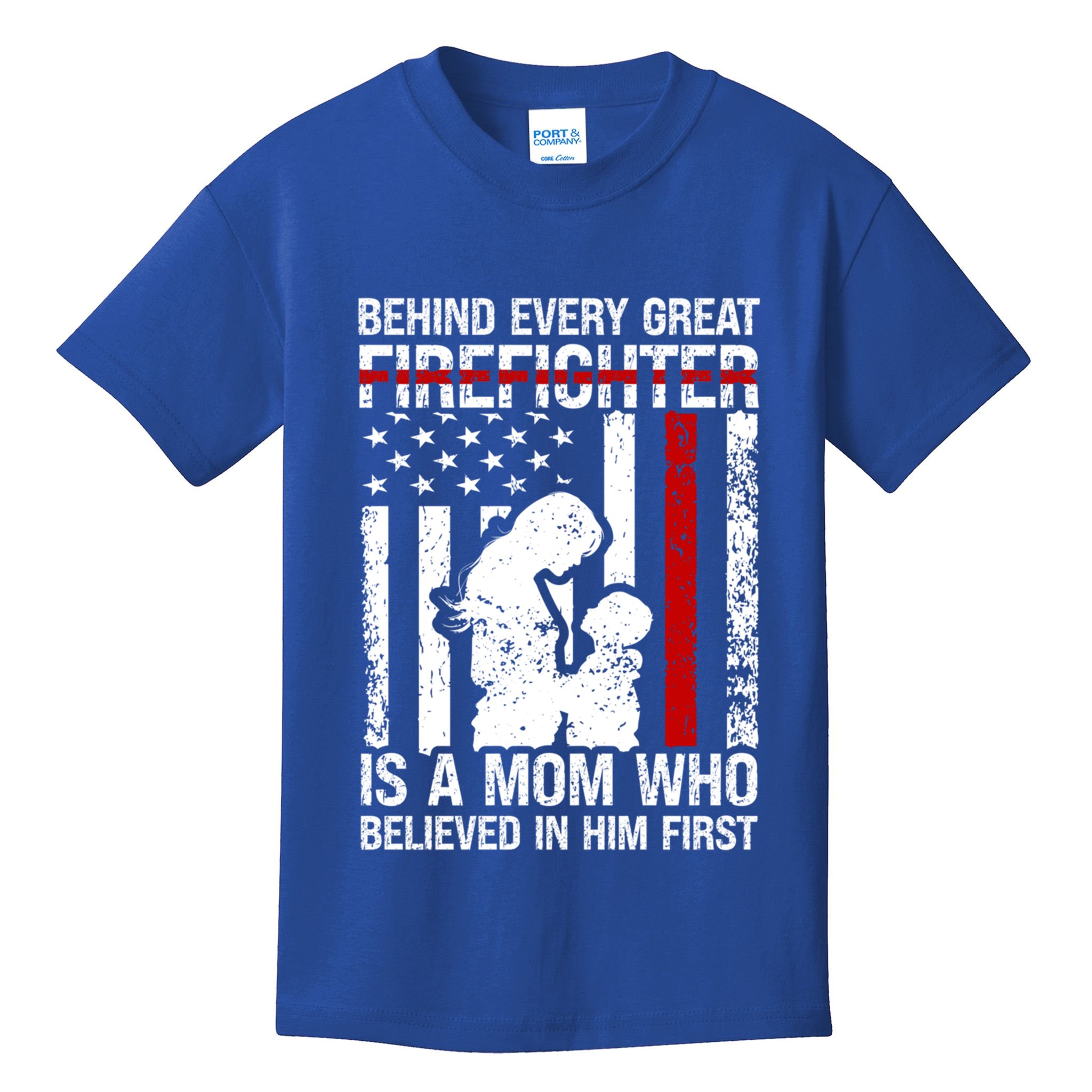 Firefighter Mom Who Believed Fire Mom Firefighter Mother Great Gift Kids T-Shirt