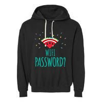 Funny Melon Wifi Password System Administrators Gift Garment-Dyed Fleece Hoodie