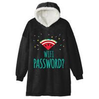 Funny Melon Wifi Password System Administrators Gift Hooded Wearable Blanket