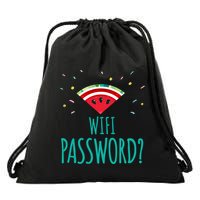 Funny Melon Wifi Password System Administrators Gift Drawstring Bag