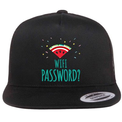 Funny Melon Wifi Password System Administrators Gift Flatbill Hat