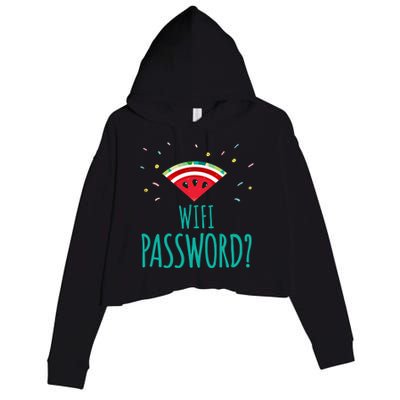 Funny Melon Wifi Password System Administrators Gift Crop Fleece Hoodie