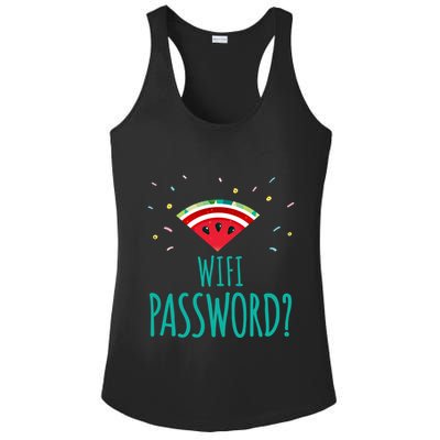 Funny Melon Wifi Password System Administrators Gift Ladies PosiCharge Competitor Racerback Tank