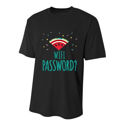 Funny Melon Wifi Password System Administrators Gift Youth Performance Sprint T-Shirt