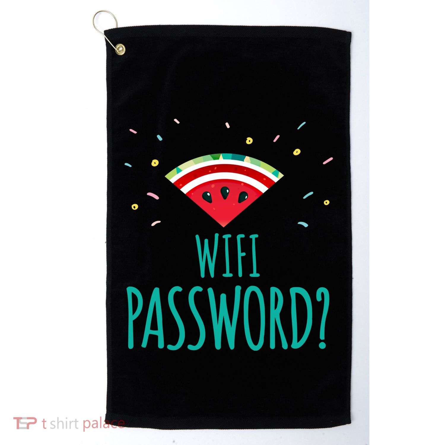 Funny Melon Wifi Password System Administrators Gift Golf Towel