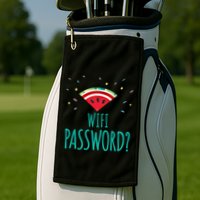 Funny Melon Wifi Password System Administrators Gift Golf Towel