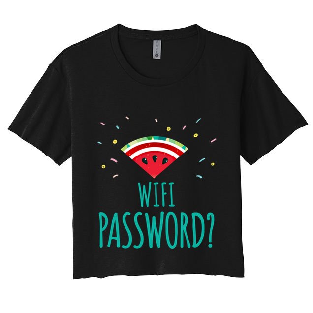 Funny Melon Wifi Password System Administrators Gift Crop Top
