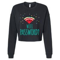 Funny Melon Wifi Password System Administrators Gift Cropped Pullover Crew