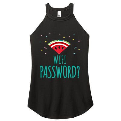 Funny Melon Wifi Password System Administrators Gift Women's Perfect Tri Rocker Tank