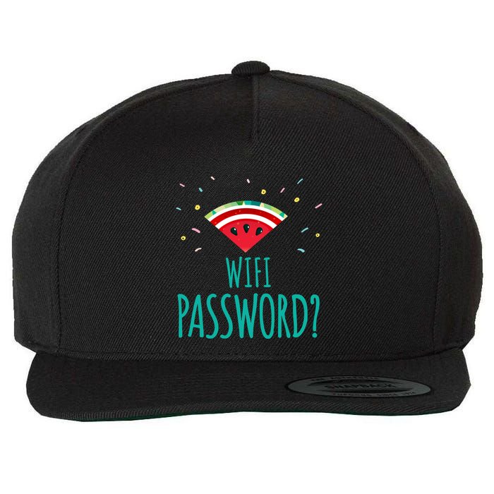 Funny Melon Wifi Password System Administrators Gift Wool Snapback Cap