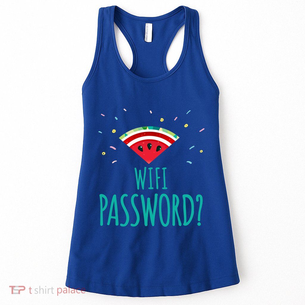 Funny Melon Wifi Password System Administrators Gift Womens Tank Top