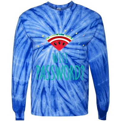 Funny Melon Wifi Password System Administrators Gift Tie-Dye Long Sleeve Shirt