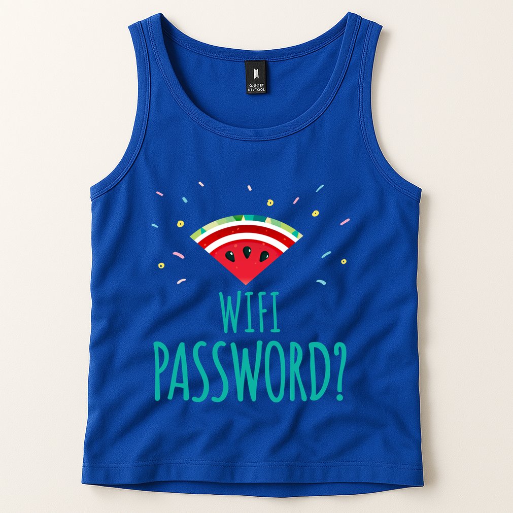 Funny Melon Wifi Password System Administrators Gift Tank Top