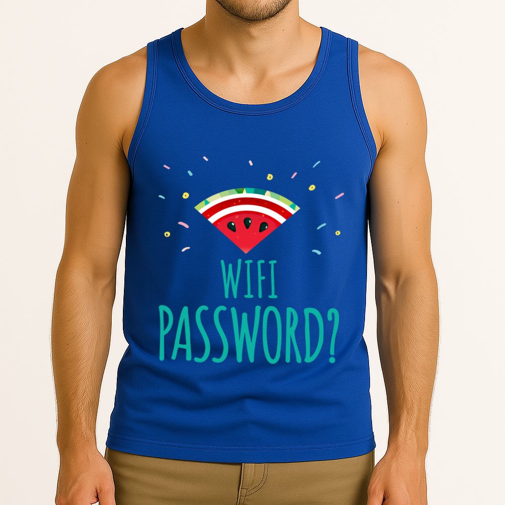 Funny Melon Wifi Password System Administrators Gift Tank Top