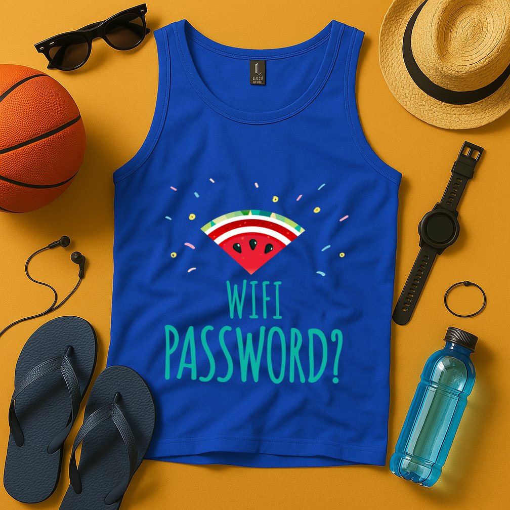 Funny Melon Wifi Password System Administrators Gift Tank Top