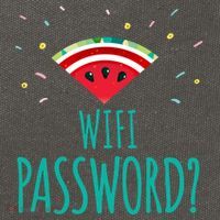Funny Melon Wifi Password System Administrators Gift Cotton Canvas Backpack