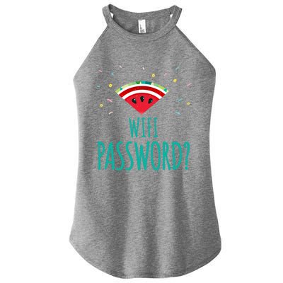 Funny Melon Wifi Password System Administrators Gift Women’s Perfect Tri Rocker Tank