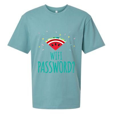 Funny Melon Wifi Password System Administrators Gift Sueded Cloud Jersey T-Shirt