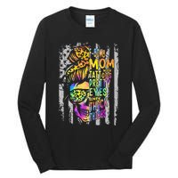 Fbomb Mom With Tattoos Pretty Eyes And Thick Thighs Skull Tall Long Sleeve T-Shirt