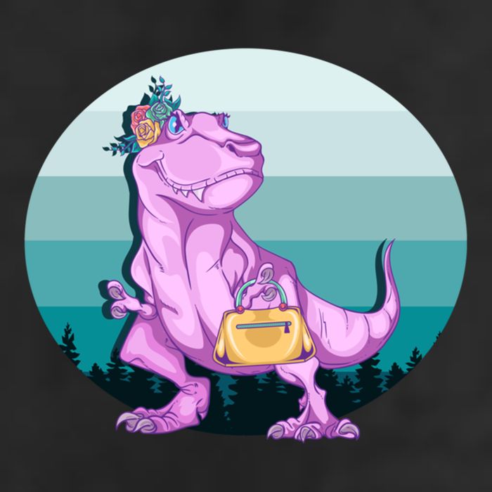 Funny Mamasaurus With Retro Landscape Gift Adult Drive Performance Visor