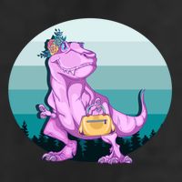 Funny Mamasaurus With Retro Landscape Gift 11oz C Handle Ceramic Mug