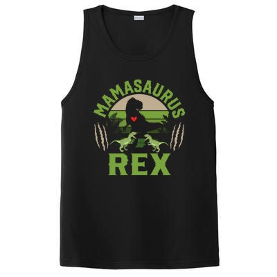 Funny Mom Wife Grandma Birthday Mamasaurus Rex Cool Gift PosiCharge Competitor Tank