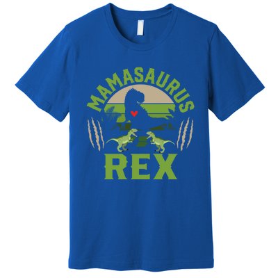 Funny Mom Wife Grandma Birthday Mamasaurus Rex Cool Gift Premium T-Shirt