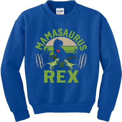 Funny Mom Wife Grandma Birthday Mamasaurus Rex Cool Gift Kids Sweatshirt