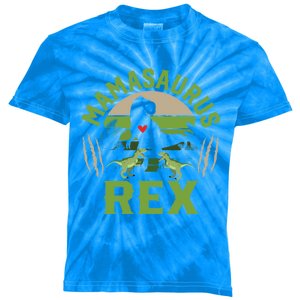 Funny Mom Wife Grandma Birthday Mamasaurus Rex Cool Gift Kids Tie-Dye T-Shirt