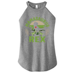 Funny Mom Wife Grandma Birthday Mamasaurus Rex Cool Gift Women's Perfect Tri Rocker Tank