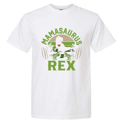 Funny Mom Wife Grandma Birthday Mamasaurus Rex Cool Gift Garment-Dyed Heavyweight T-Shirt