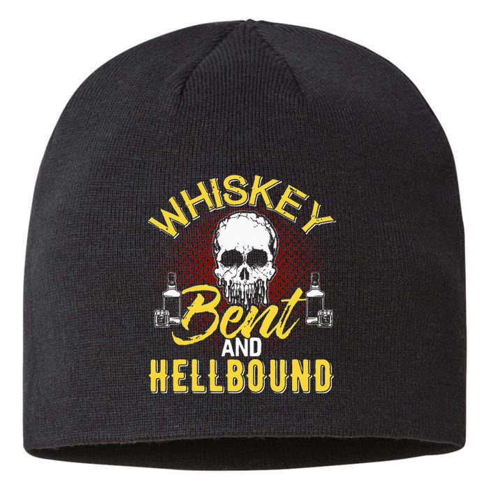 Funny Music Whiskey Bent And Hellbound Love Country Outlaws Sustainable Beanie