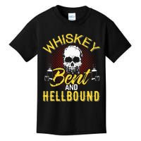 Funny Music Whiskey Bent And Hellbound Love Country Outlaws Kids T-Shirt