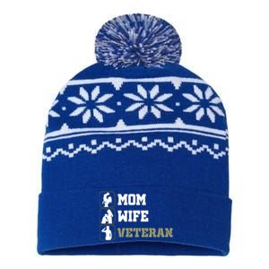 Female Mom Wife Veteran Gift USA-Made Snowflake Beanie