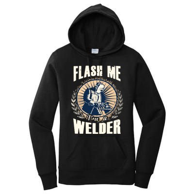 Flash Me Welders Work Funny Welding Nation Women's Pullover Hoodie