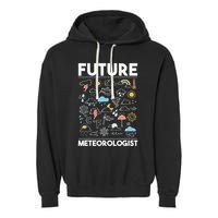 Future Meteorologist Weather Forecast Clouds Garment-Dyed Fleece Hoodie