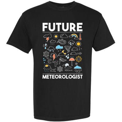 Future Meteorologist Weather Forecast Clouds Garment-Dyed Heavyweight T-Shirt