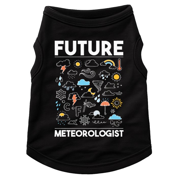 Future Meteorologist Weather Forecast Clouds Doggie Tank