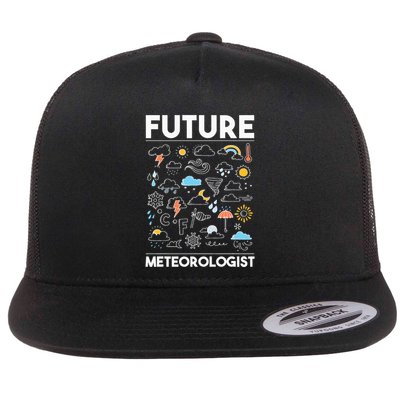 Future Meteorologist Weather Forecast Clouds Flatbill Hat