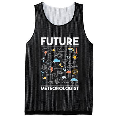 Future Meteorologist Weather Forecast Clouds Mesh Reversible Basketball Jersey Tank