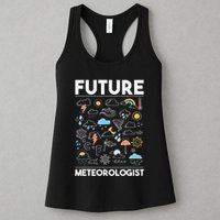 Future Meteorologist Weather Forecast Clouds Womens Tank Top