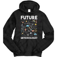 Future Meteorologist Weather Forecast Clouds Tie Dye Hoodie