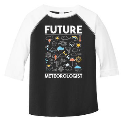 Future Meteorologist Weather Forecast Clouds Toddler Fine Jersey T-Shirt