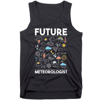 Future Meteorologist Weather Forecast Clouds Tank Top