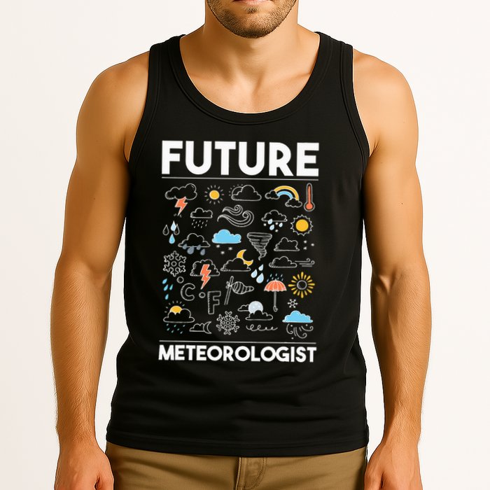 Future Meteorologist Weather Forecast Clouds Tank Top