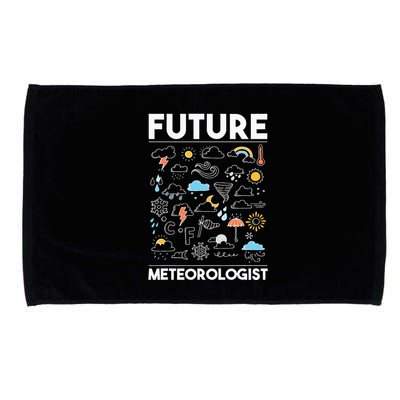 Future Meteorologist Weather Forecast Clouds Microfiber Hand Towel