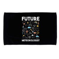 Future Meteorologist Weather Forecast Clouds Microfiber Hand Towel