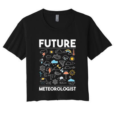 Future Meteorologist Weather Forecast Clouds Crop Top