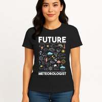 Future Meteorologist Weather Forecast Clouds Womens T-Shirt