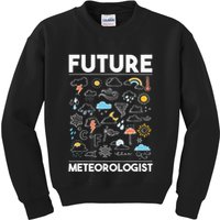 Future Meteorologist Weather Forecast Clouds Kids Sweatshirt